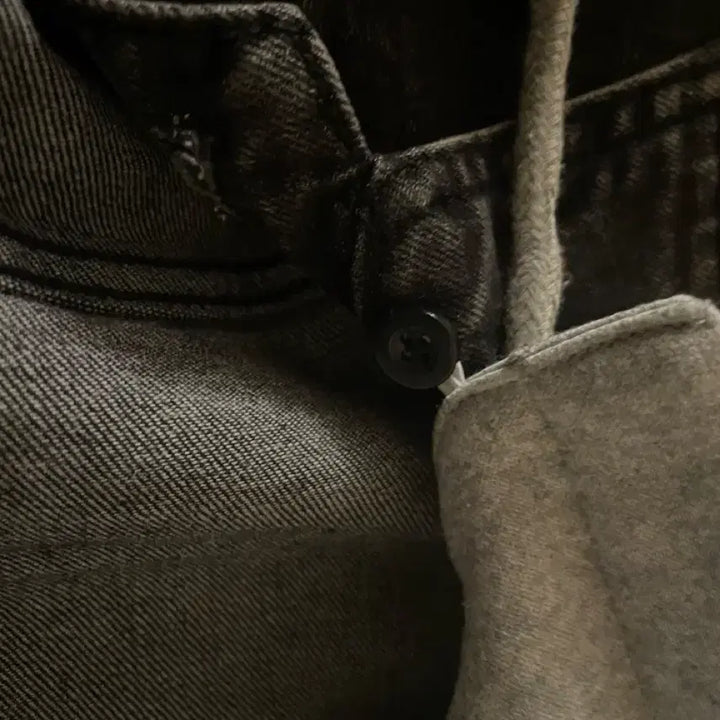[BUNJANG] Black Denim Hooded Jacket / 블랙 데님 후드 자켓