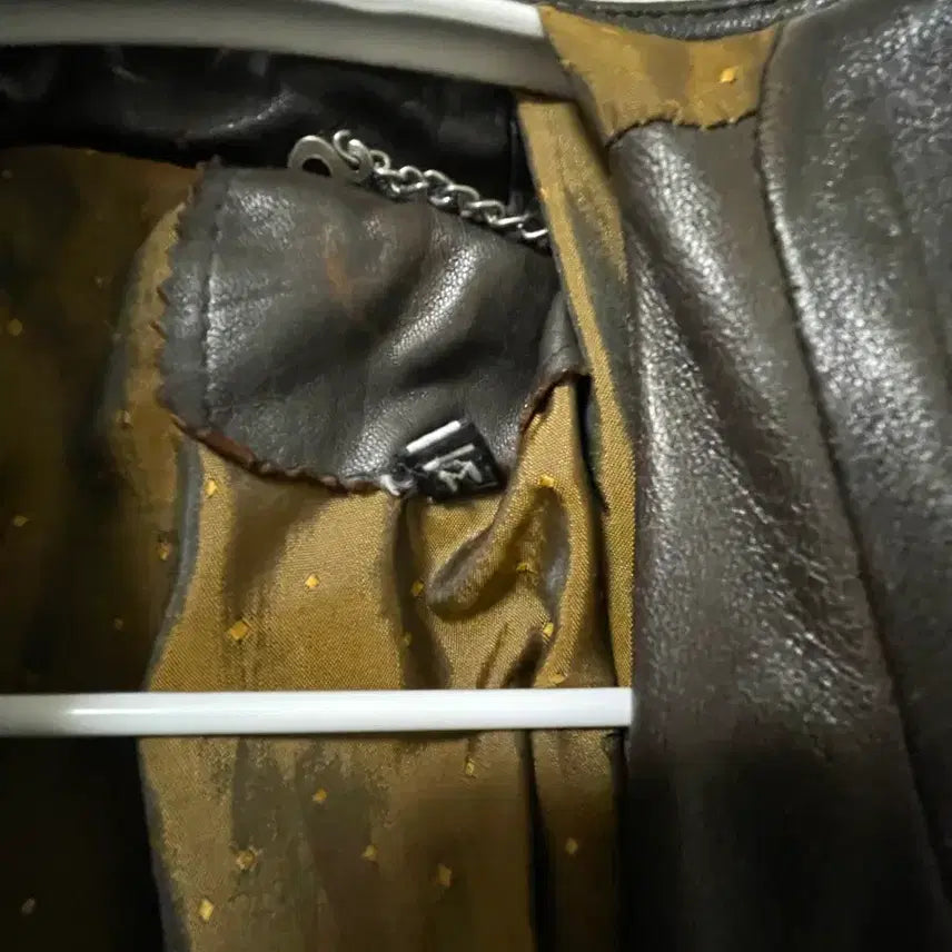 [BUNJANG] Vintage Leather Bomber Jacket / 유럽 빈티지샵 레더 봄버 자켓 M