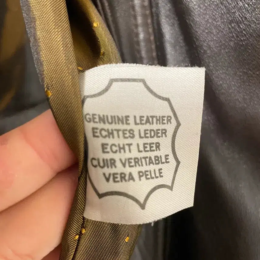 [BUNJANG] Vintage Leather Bomber Jacket / 유럽 빈티지샵 레더 봄버 자켓 M