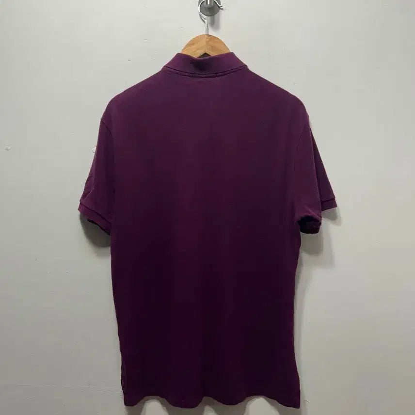 [BUNJANG] Polo Ralph Lauren Purple Collar T-Shirt - L / 폴로 랄프로렌 반팔 카라티 퍼플 L