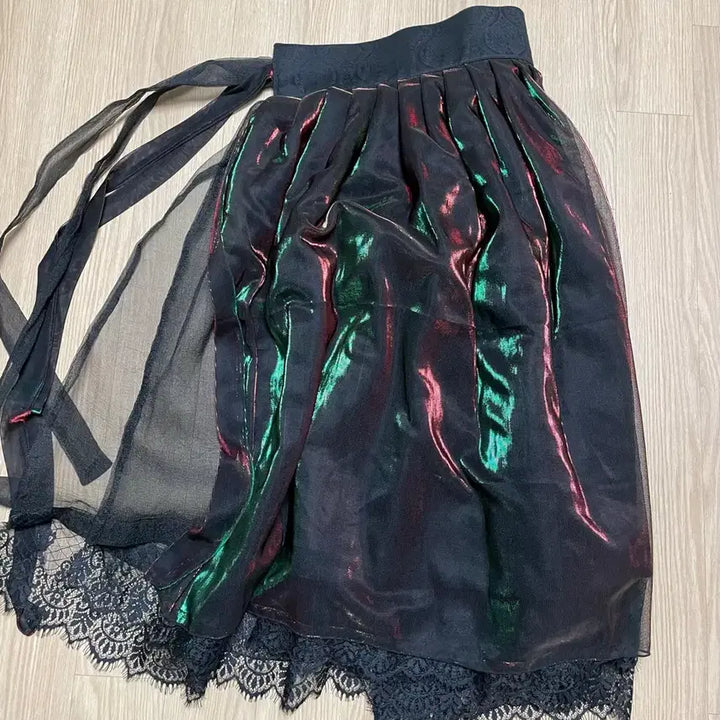 [BUNJANG] Siot Project Aurora Waist Skirt - See-through / 급전 시옷프로젝트 오로라 허리치마 시스루 스커트 생활한복