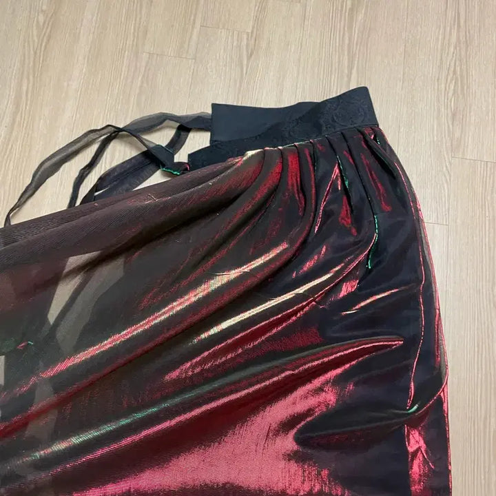 [BUNJANG] Siot Project Aurora Waist Skirt - See-through / 급전 시옷프로젝트 오로라 허리치마 시스루 스커트 생활한복
