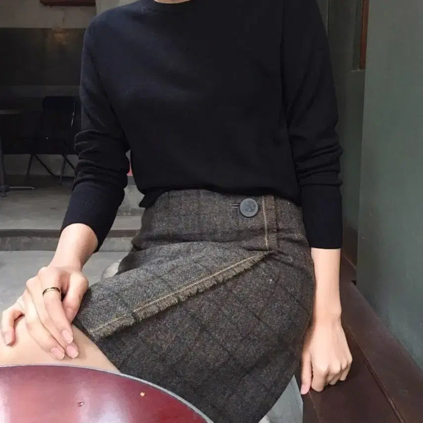 [BUNJANG] KEITH Wool Mini Skirt / KEITH 키이스 FW 메리노 울 스커트