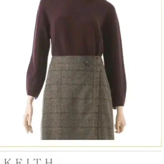 [BUNJANG] KEITH Wool Mini Skirt / KEITH 키이스 FW 메리노 울 스커트