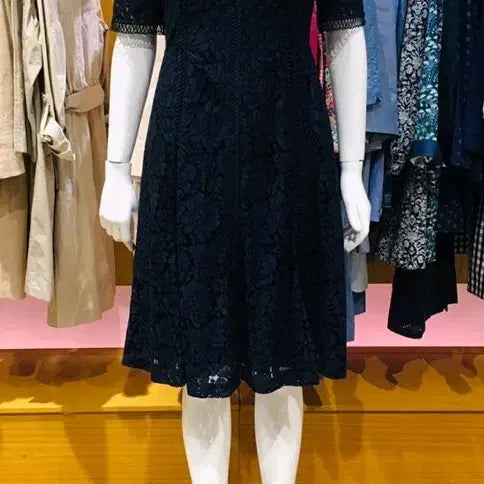 [BUNJANG] Keith Lace Dress Navy / KEITH 키이스 레이스 원피스