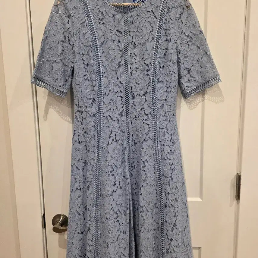 [BUNJANG] Keith Lace Dress Sky Blue / KEITH 키이스 레이스 원피스 하늘