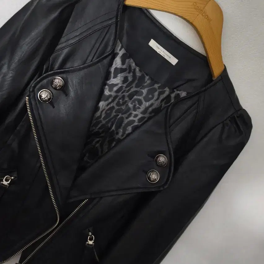 [BUNJANG] Cherry Prince Brand New Genuine Lambskin Leather Jacket / 새제품!체리프린스 브랜드 천연 양가죽자켓