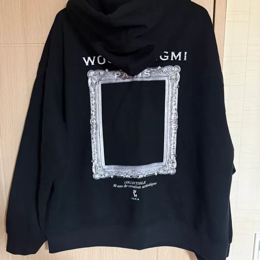 [BUNJANG] Wooyoungmi 23SS Frame Logo Hoodie / [52] 우영미 23SS 프레임 로고 후드티