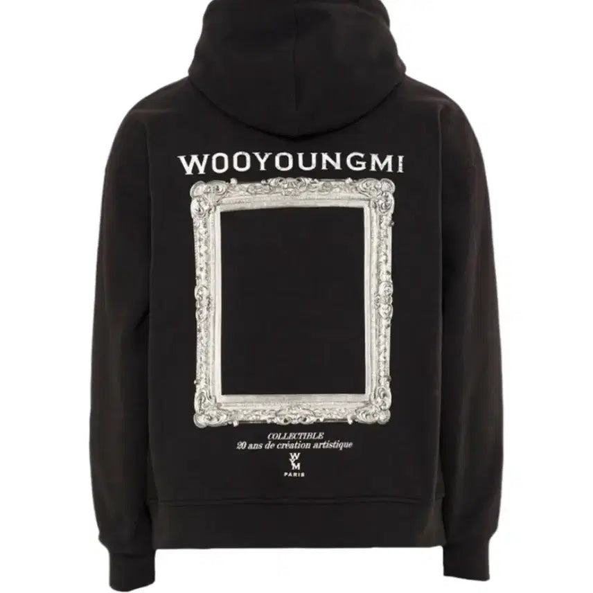 [BUNJANG] Wooyoungmi 23SS Frame Logo Hoodie / [52] 우영미 23SS 프레임 로고 후드티