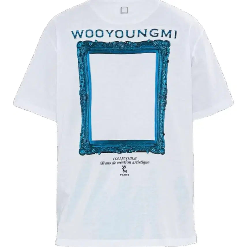 [BUNJANG] Wooyoungmi 23SS Frame Logo T-shirt / [52] 우영미 23SS 프레임 백로고 반팔티