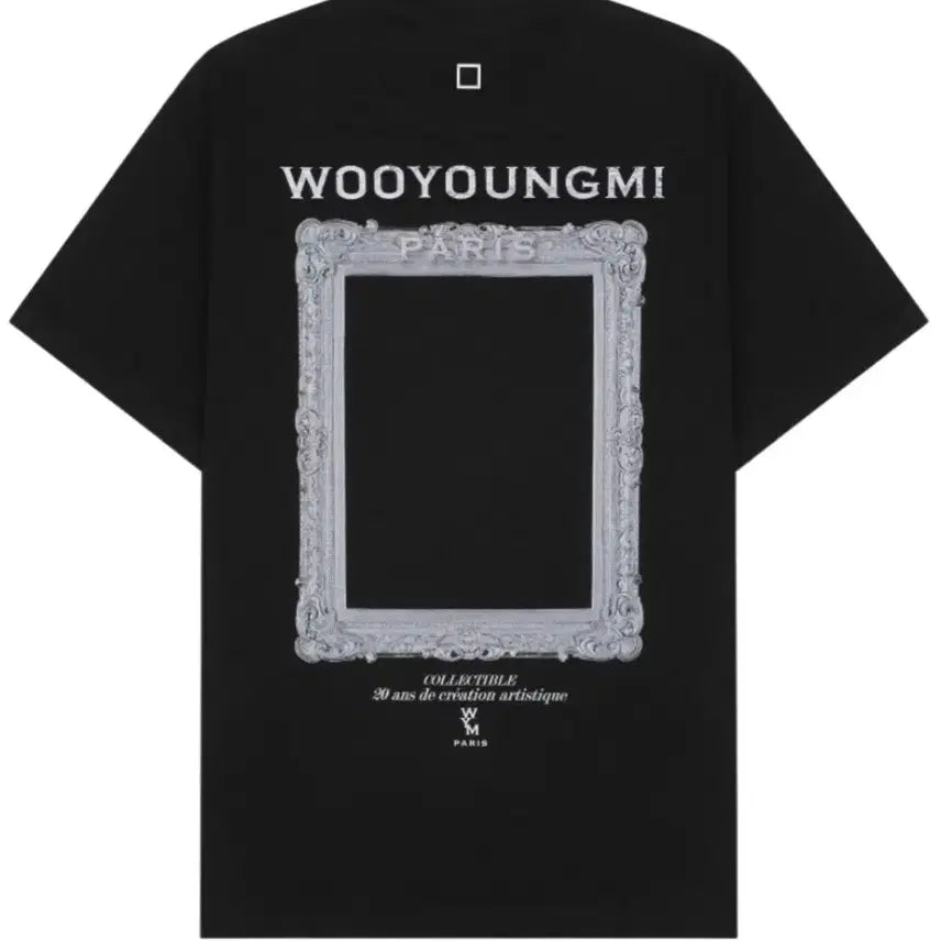 [BUNJANG] Wooyoungmi 23SS Frame Logo Short Sleeve T-shirt / [52] 우영미 23SS 프레임 백로고 반팔티