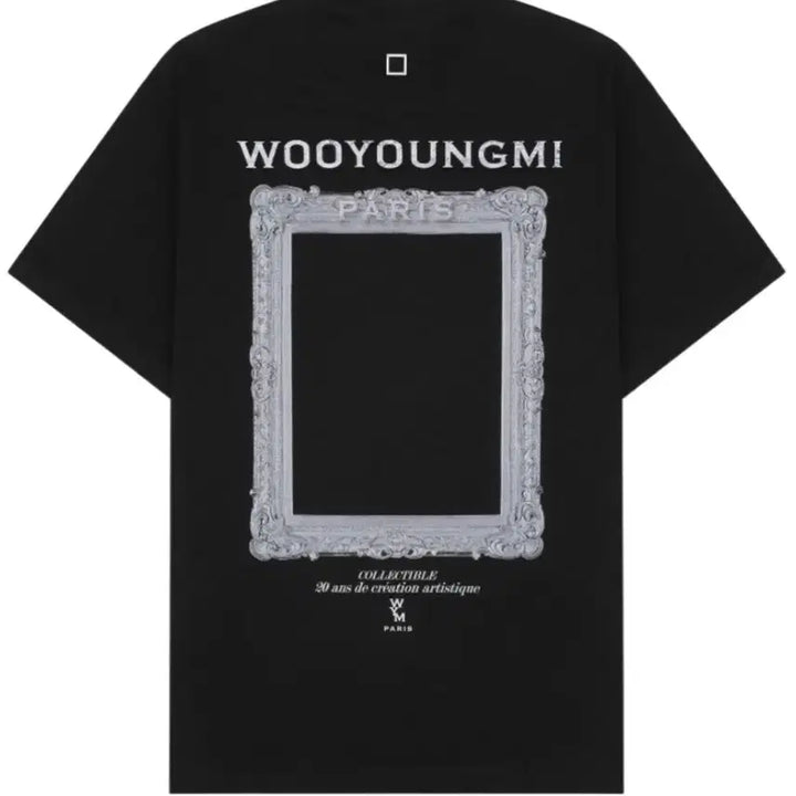 [BUNJANG] Wooyoungmi 23SS Frame Logo Short Sleeve T-shirt / [52] 우영미 23SS 프레임 백로고 반팔티
