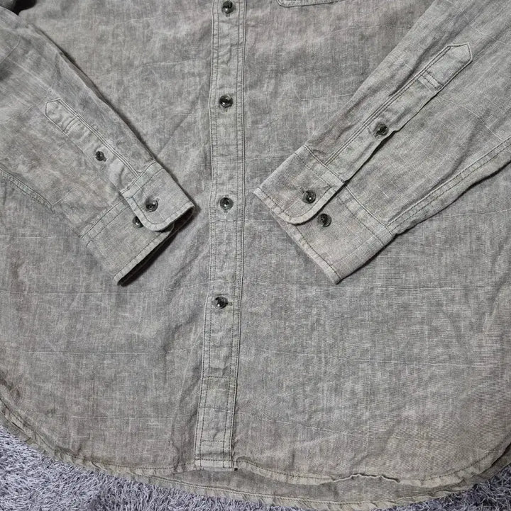 [BUNJANG] Kolon Series Linen Shirt (Men) - Light Khaki / 코오롱 series 남성 린넨 셔츠 100