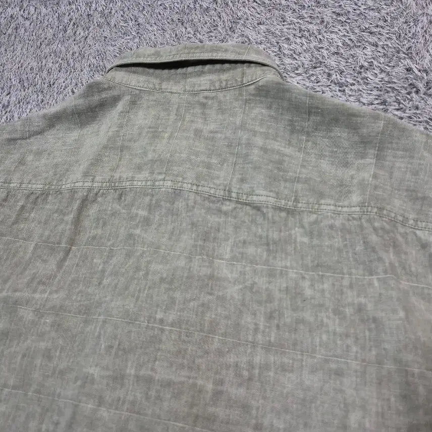 [BUNJANG] Kolon Series Linen Shirt (Men) - Light Khaki / 코오롱 series 남성 린넨 셔츠 100