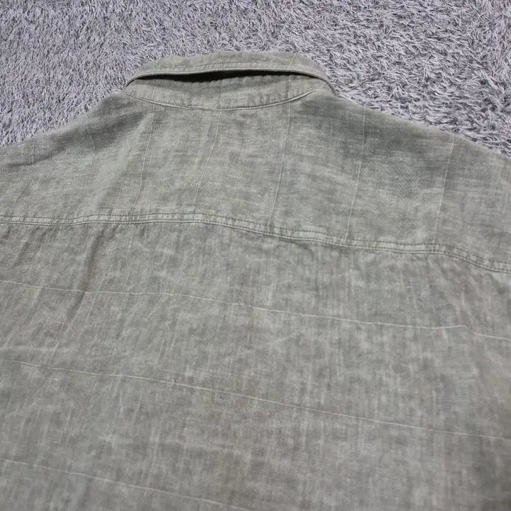 [BUNJANG] Kolon Series Linen Shirt (Men) - Light Khaki / 코오롱 series 남성 린넨 셔츠 100