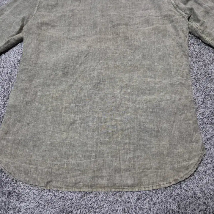[BUNJANG] Kolon Series Linen Shirt (Men) - Light Khaki / 코오롱 series 남성 린넨 셔츠 100
