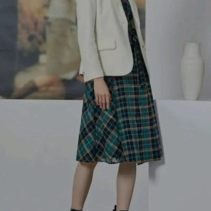 [BUNJANG] Keith Check Long Shirt Dress / KEITH 키이스 SS 체크 롱 셔츠 원피스