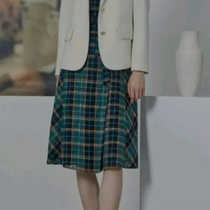 [BUNJANG] Keith Check Long Shirt Dress / KEITH 키이스 SS 체크 롱 셔츠 원피스