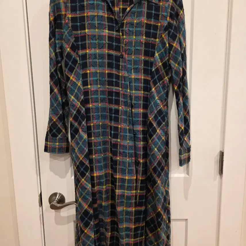 [BUNJANG] Keith Check Long Shirt Dress / KEITH 키이스 SS 체크 롱 셔츠 원피스