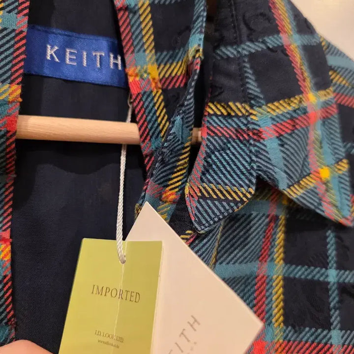 [BUNJANG] Keith Check Long Shirt Dress / KEITH 키이스 SS 체크 롱 셔츠 원피스