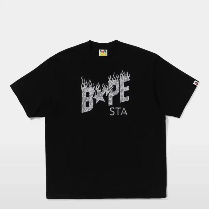 [BUNJANG] BAPE Leopard Print Short Sleeve T-Shirt Black M / 베이프 레오파드 반팔 블랙 M