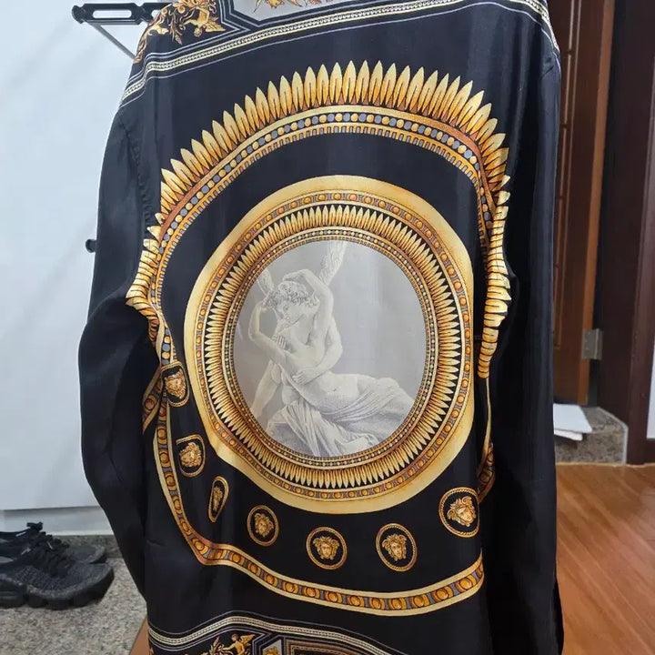 [BUNJANG] Versace x KITH Collaboration Black Shirt / 베르사체 KITH 콜라보 블랙 셔츠