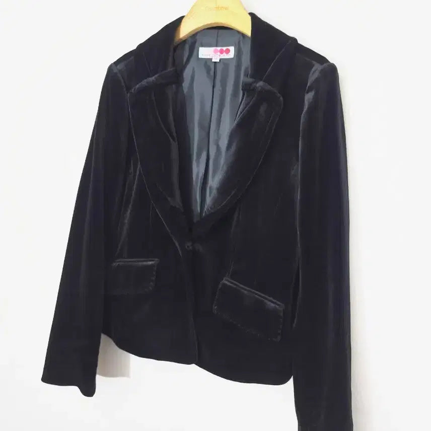 [BUNJANG] Hong Sung Wan Black Velvet Jacket / 고급하이브랜드홍성완!heng song wah 블랙 벨벳 자켓