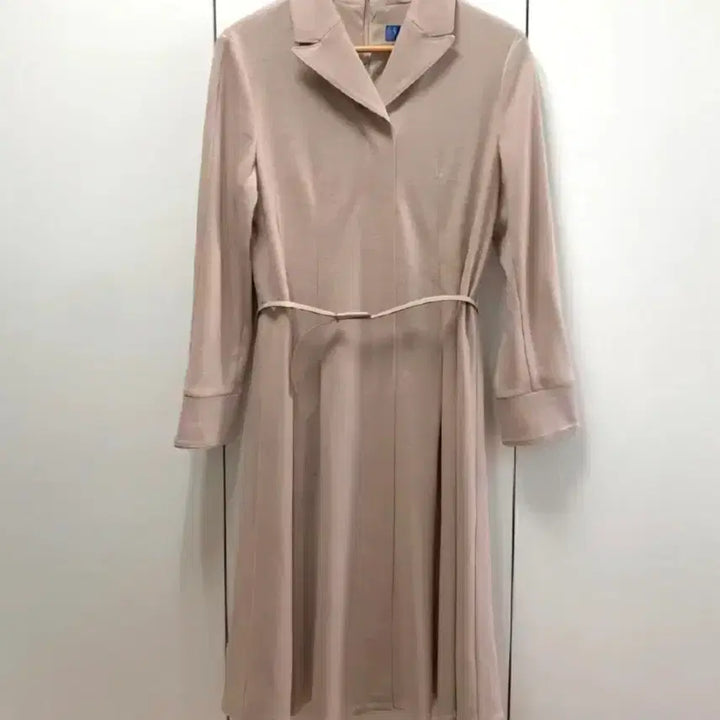 [BUNJANG] KEITH Beige Wool Suit Dress with Belt / KEITH 키이스 베이지 정장 원피스