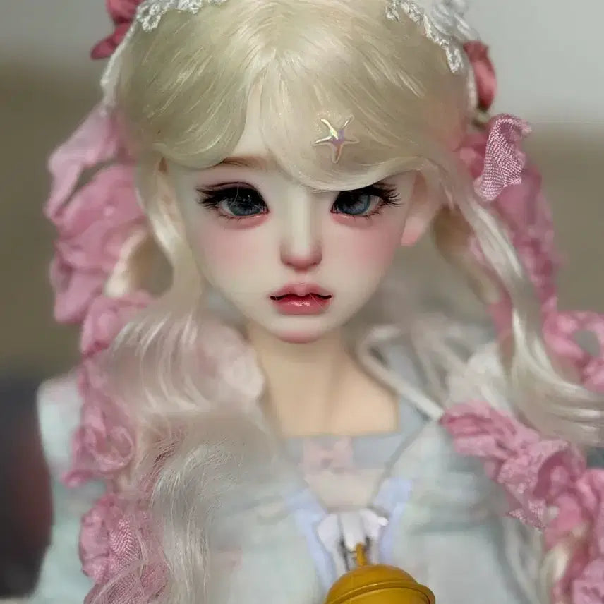 [BUNJANG] BJD Blonde Braided Hair MSD / 구체관절인형 블론드 땋은 머리 msd