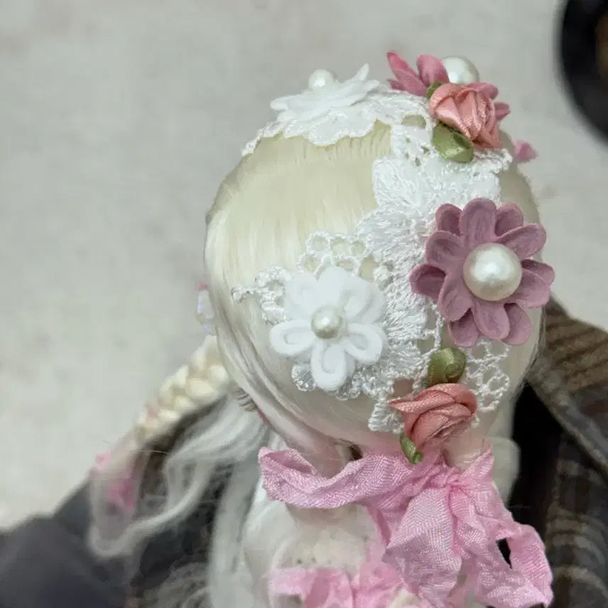 [BUNJANG] BJD Blonde Braided Hair MSD / 구체관절인형 블론드 땋은 머리 msd