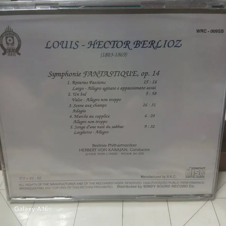 [BUNJANG] Karajan Berlioz CD WRC-009SB (Sealed) / 미개봉  카라얀 베를리오즈 CD WRC-009SB