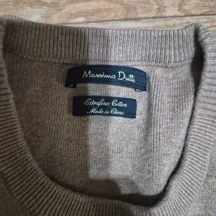 [BUNJANG] Massimo Dutti Extra Fine Cotton Knit Sweater Beige M / 마시모두띠 엑스트라파인 코튼 니트 (M사이즈/베이지)