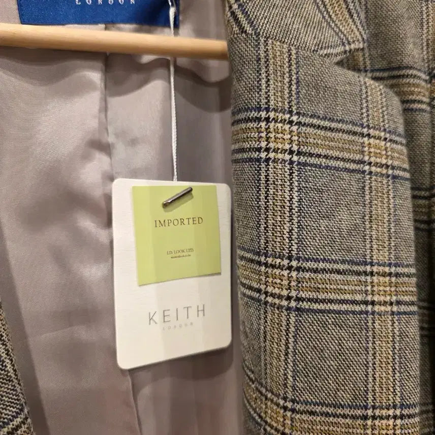 [BUNJANG] KEITH Checkered Blazer Jacket / KEITH 키이스 체크 자켓