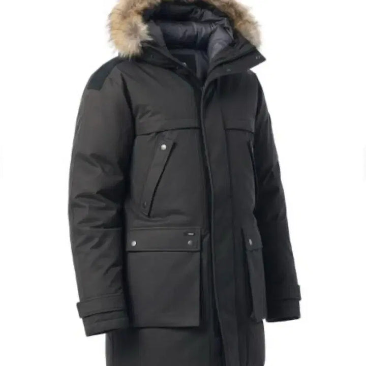 [BUNJANG] Nobis Yatesy Steel Gray Long Down Padded Jacket / 노비스 야테시 다운패딩 스틸 그레이 롱패딩