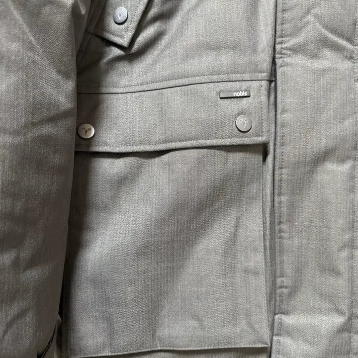[BUNJANG] Nobis Yatesy Steel Gray Long Down Padded Jacket / 노비스 야테시 다운패딩 스틸 그레이 롱패딩