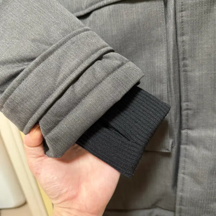 [BUNJANG] Nobis Yatesy Steel Gray Long Down Padded Jacket / 노비스 야테시 다운패딩 스틸 그레이 롱패딩