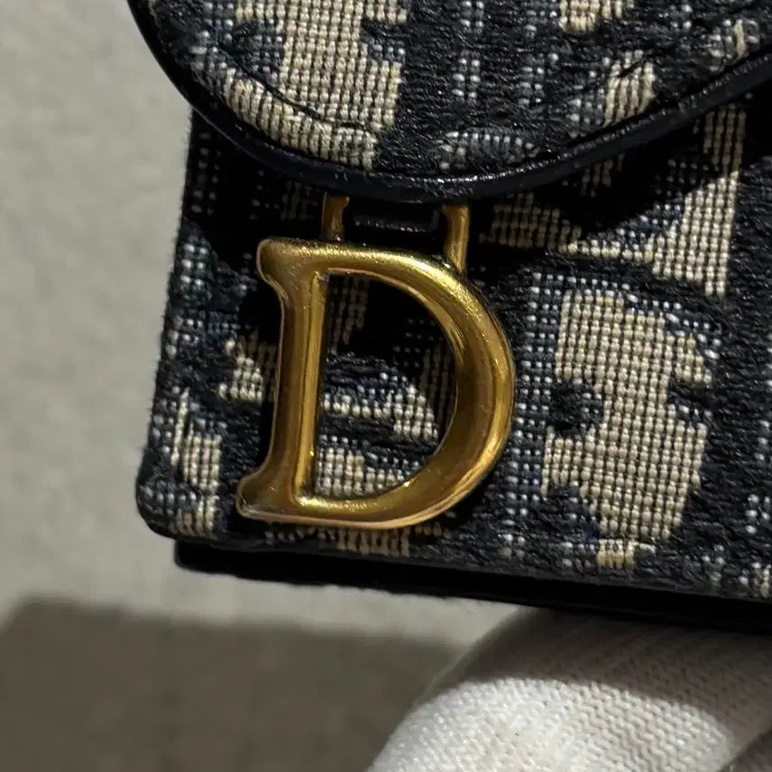 [BUNJANG] Dior Oblique Saddle Flap Card Wallet / [ OS ] 디올 오블리크 새들 플랩 카드지갑