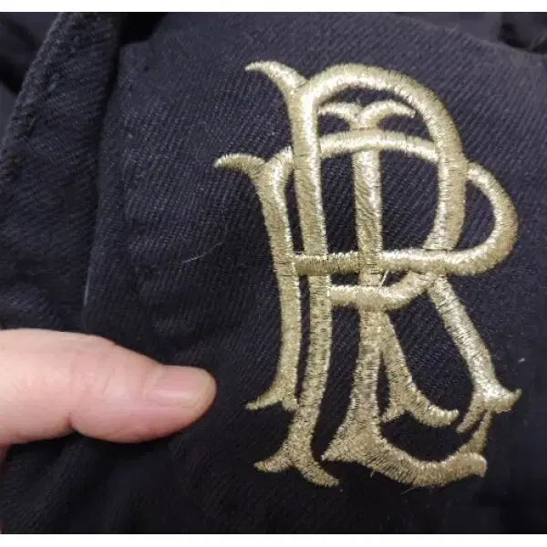[BUNJANG] Embroidered Gold Navy Jacket / 골드자수 장식 멋진 피트한 곤색 쟈켓 / 반품 43cm