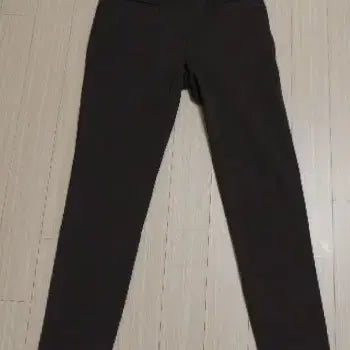 [BUNJANG] Comfortable Fleece-Lined Straight-Fit Pants / 매끄리하고 신축성 있는 편한 기모 바지 / 허리반품 38cm