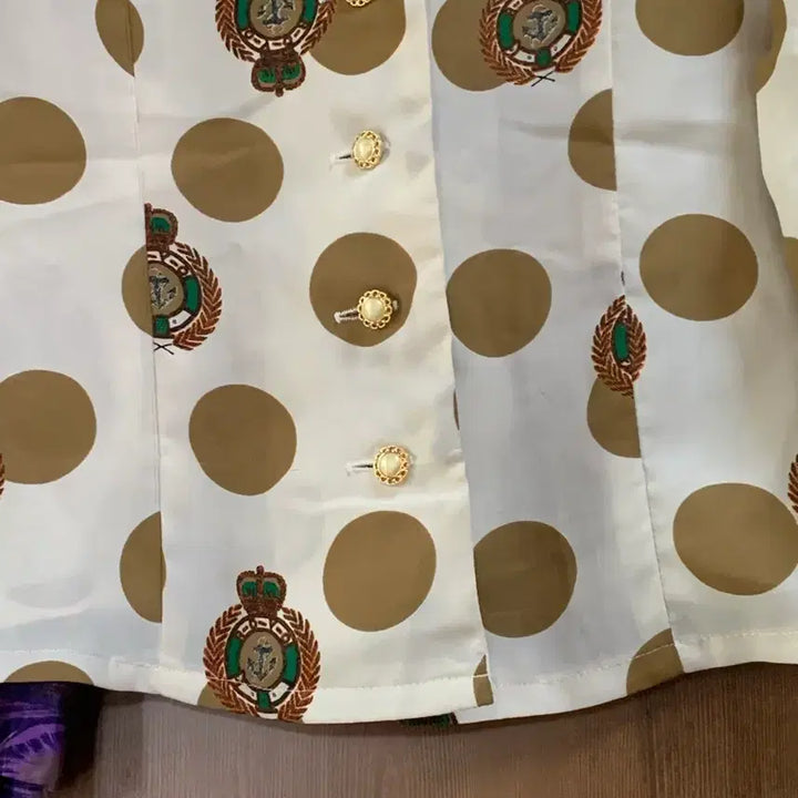 [BUNJANG] Vintage Dot Collar Blouse / 일본 빈티지 도트 카라 블라우스