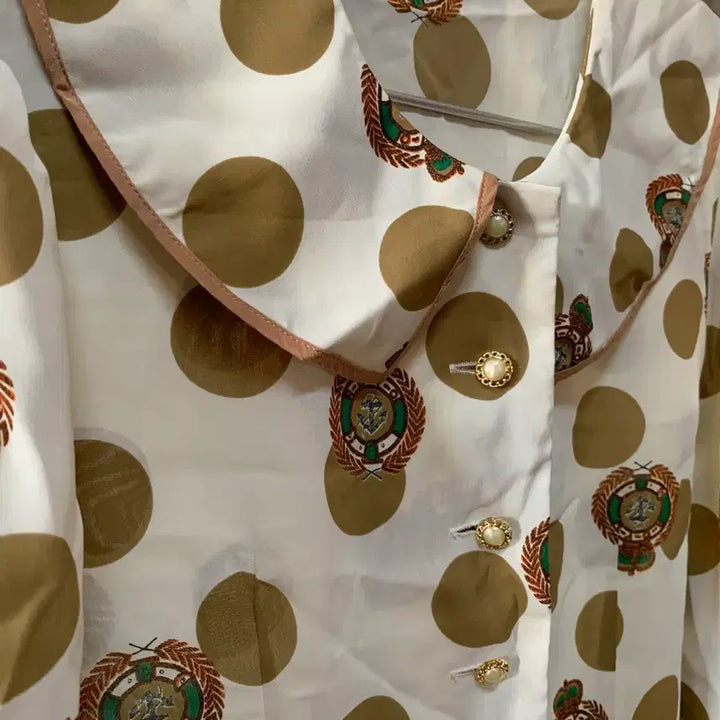 [BUNJANG] Vintage Dot Collar Blouse / 일본 빈티지 도트 카라 블라우스