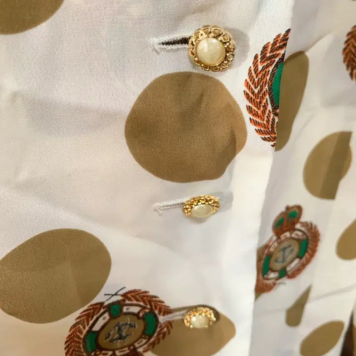 [BUNJANG] Vintage Dot Collar Blouse / 일본 빈티지 도트 카라 블라우스