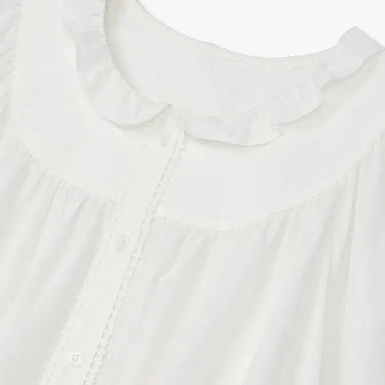 [SOLD OUT] [새상품] 지컷 프릴카라 레이스 블라우스