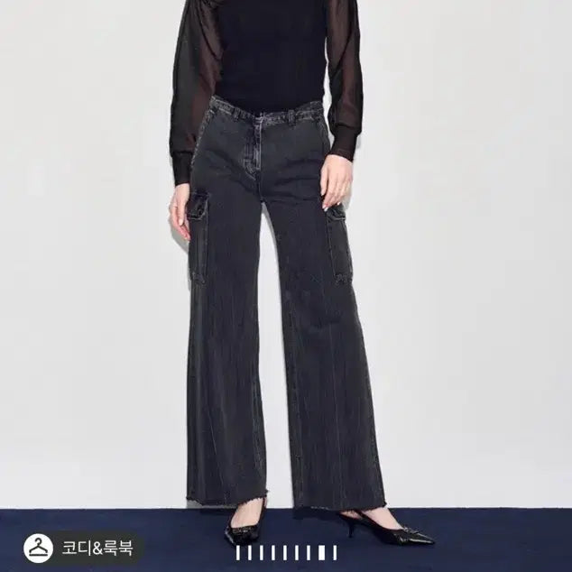 [BUNJANG] Hanseom Time Eyelet Knit Tube Top Black F / 한섬 타임 아일렛 라인 니트 튜브탑 블랙 F