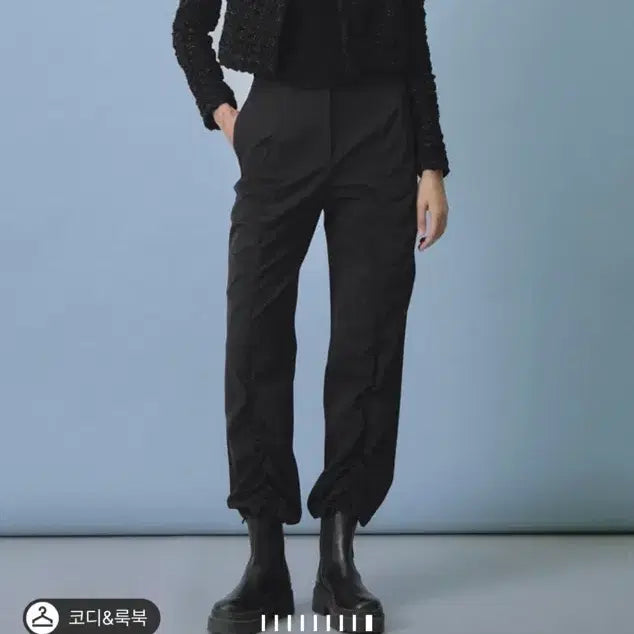 [BUNJANG] Hanseom Time Eyelet Knit Tube Top Black F / 한섬 타임 아일렛 라인 니트 튜브탑 블랙 F