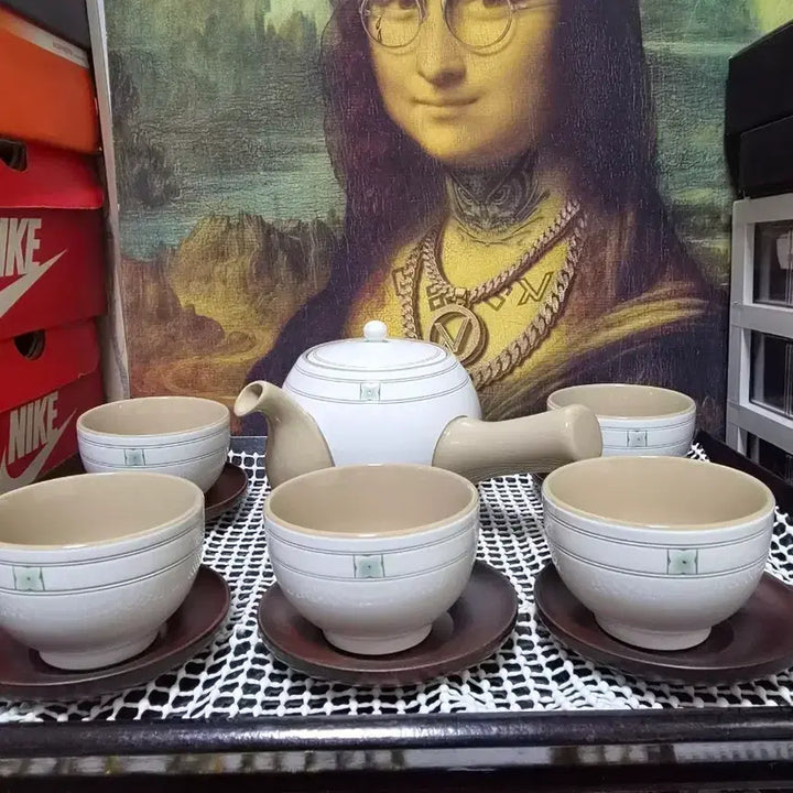 [BUNJANG] Kwangjuyo Santtalmun Tea Set / 광주요 산딸문 다기세트