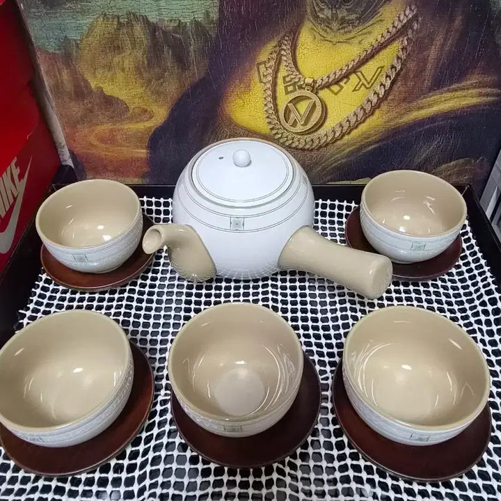 [BUNJANG] Kwangjuyo Santtalmun Tea Set / 광주요 산딸문 다기세트