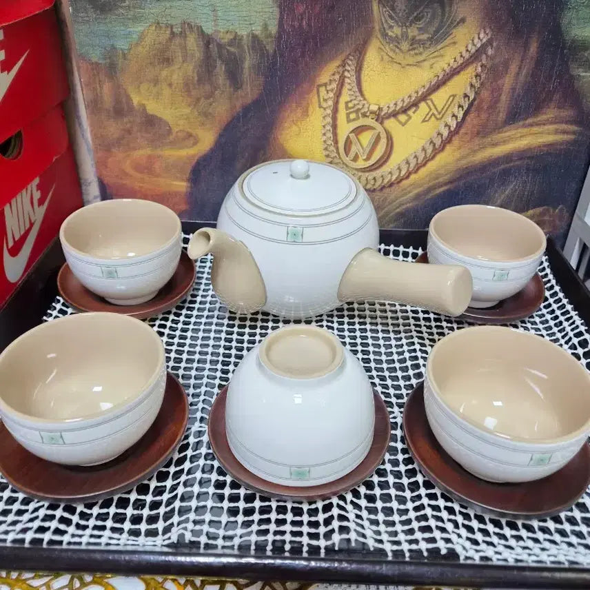[BUNJANG] Kwangjuyo Santtalmun Tea Set / 광주요 산딸문 다기세트