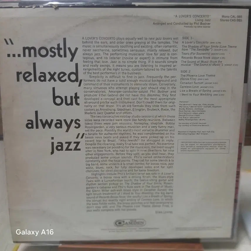 [BUNJANG] Living Jazz A Lover&