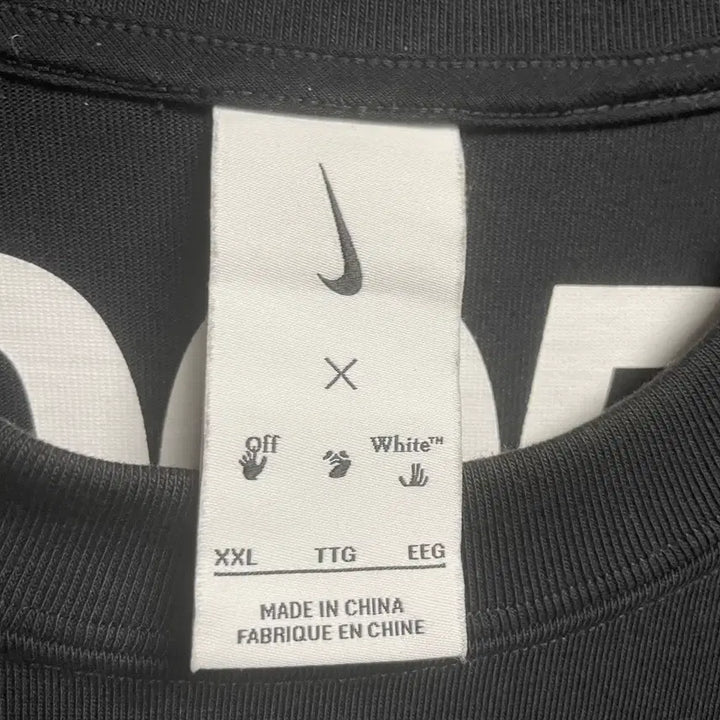 [BUNJANG] Nike x Off-White NRG T-Shirt Black XXL / 나이키 x 오프화이트 NRG 티셔츠 블랙 XXL - 아시아
